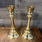 Vintage pair of brass Hallmark candlestick holders