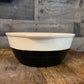 Vintage Universal Potteries Inc black and cream bowl