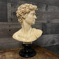 Vintage David Michelangelo bust statue sculpture by G. Ruggeri