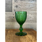 Westmoreland glass English hobnail emerald green wine glass