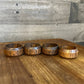 Vintage set of 4 wooden napkin rings