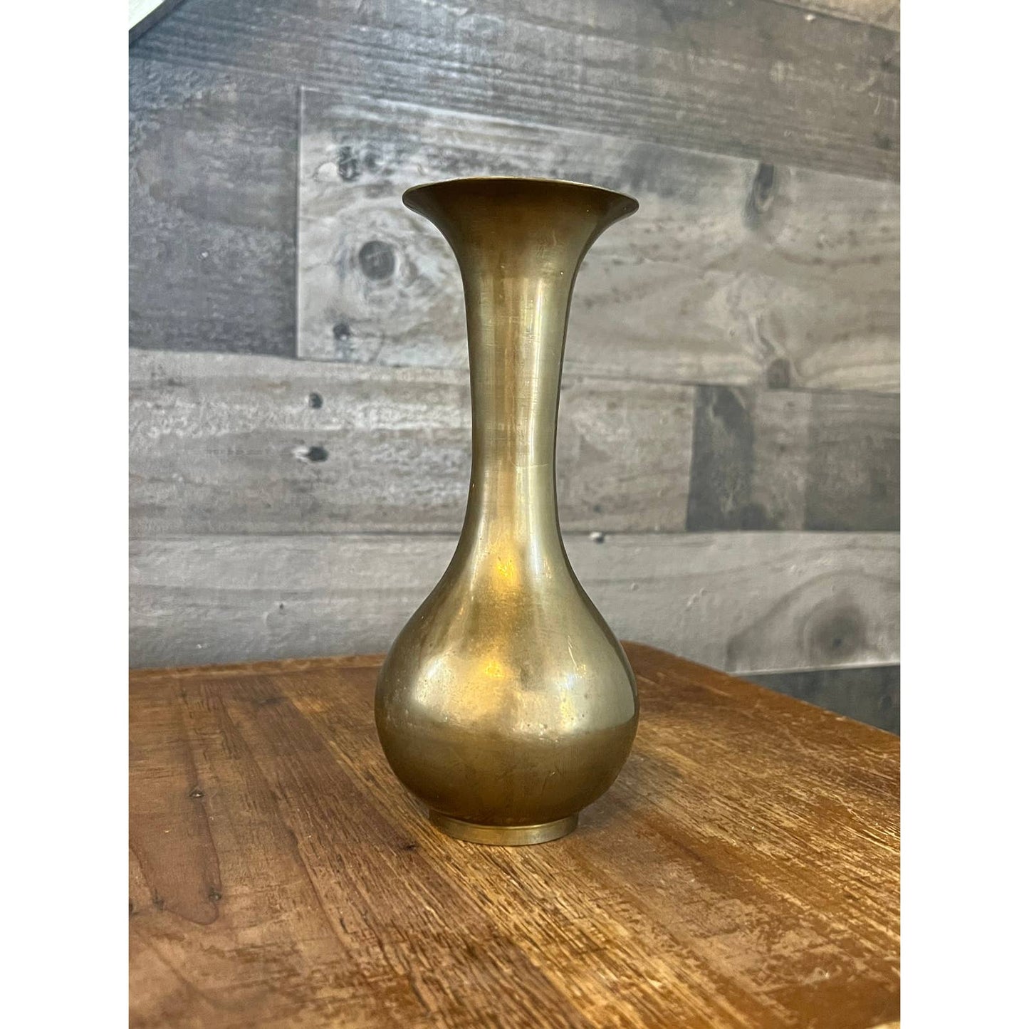 Vintage brass bud vase - made in India