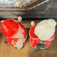 Vintage Santa and Mrs Claus Chalkware Figurines - 14 inch tall