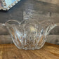 Lenox crystal Island Breeze pattern oval scallop rim bowl