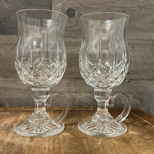 Waterford Lismore Crystal Irish Coffee glasses - pair