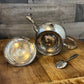 Vintage Silver Plated Small Lidded Teapot and Spoon