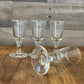 Short stem footed shot glasses - set of 4