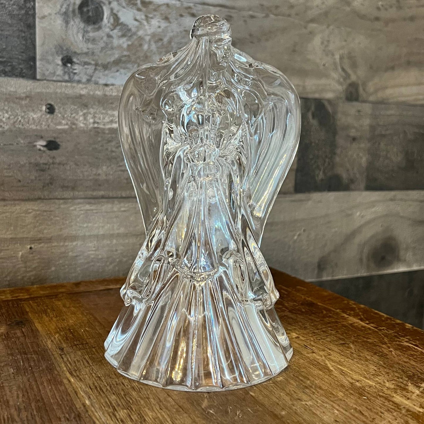 Crystal angel candlestick holder