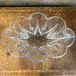 Lenox crystal Island Breeze pattern oval scallop rim bowl