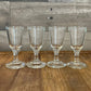 Short stem footed shot glasses - set of 4