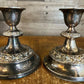 Vintage pair of IANTHE of England silver plated candlestick holders