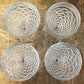 Set of 4 Fostoria American Clear glass water goblets - vintage glasses - bar glasses - cocktail glasses - bar cart glasses - stem 2056