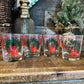 Libbey wreath and bow glasses - set of 4