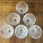 Set of 6 Cristal D Arques-Durand Flamenco pattern long stem 6 inch tall glasses