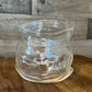 Genuine Fred unzipped clear glass hand blown bowl - vase