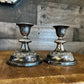 Vintage pair of IANTHE of England silver plated candlestick holders