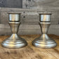 Vintage FB Rogers Provincetown Pewterlite pewter candlestick holders - pair