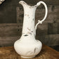 Antique Weimar Germany porcelain pitcher - ever - jug with large ornate handle - water pitcher - drink pitcher - teapot - coffee pot