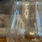 Clear glass brandy snifter / vase