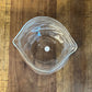 Genuine Fred unzipped clear glass hand blown bowl - vase