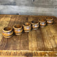 Vintage wooden napkin rings - set of 6