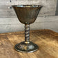 Vintage silver plated grapevine stem goblet