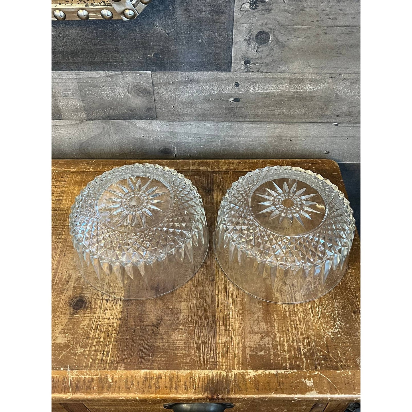 Pair of Arcoroc France 8 inch round glass bowls