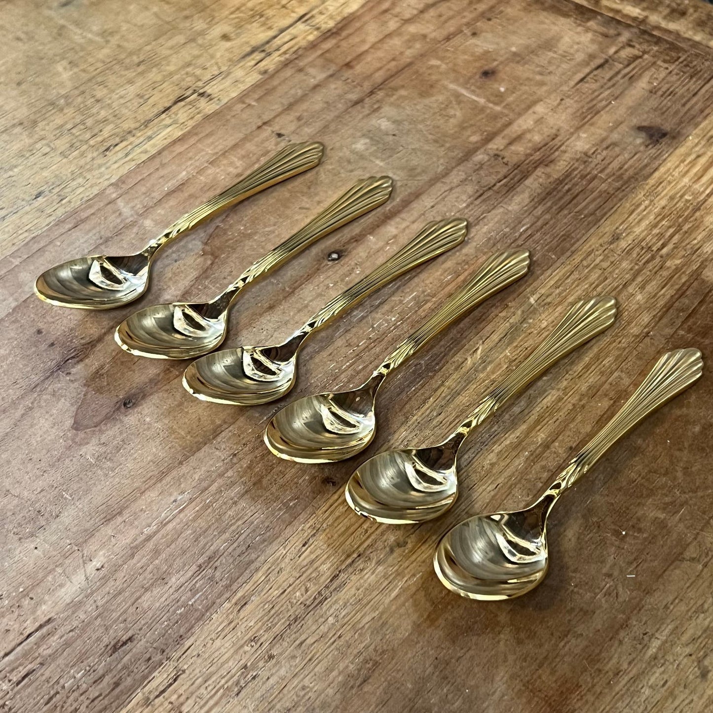 6 Century Gold Retroneu Spoons