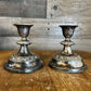 Vintage pair of IANTHE of England silver plated candlestick holders