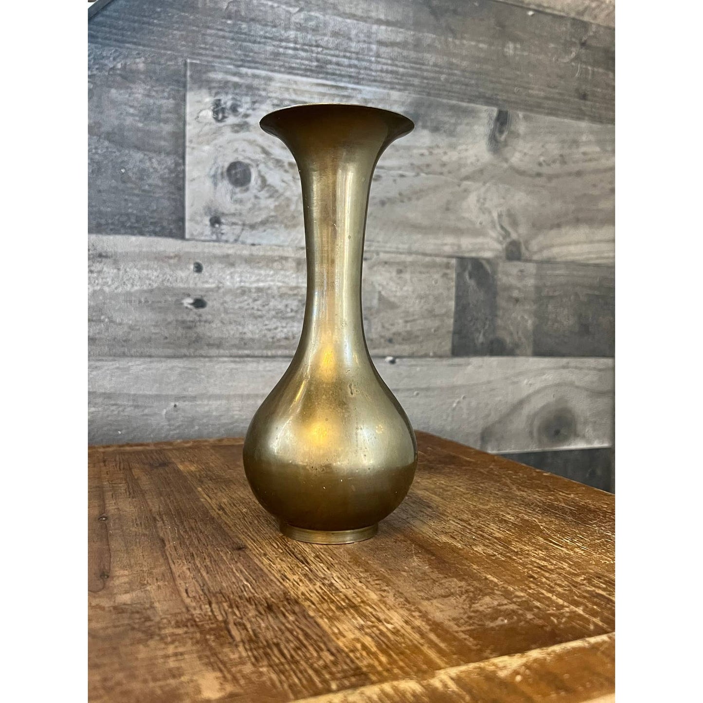 Vintage brass bud vase - made in India