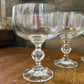 Set of 4 Bohemia crystal coupes - cocktail glasses