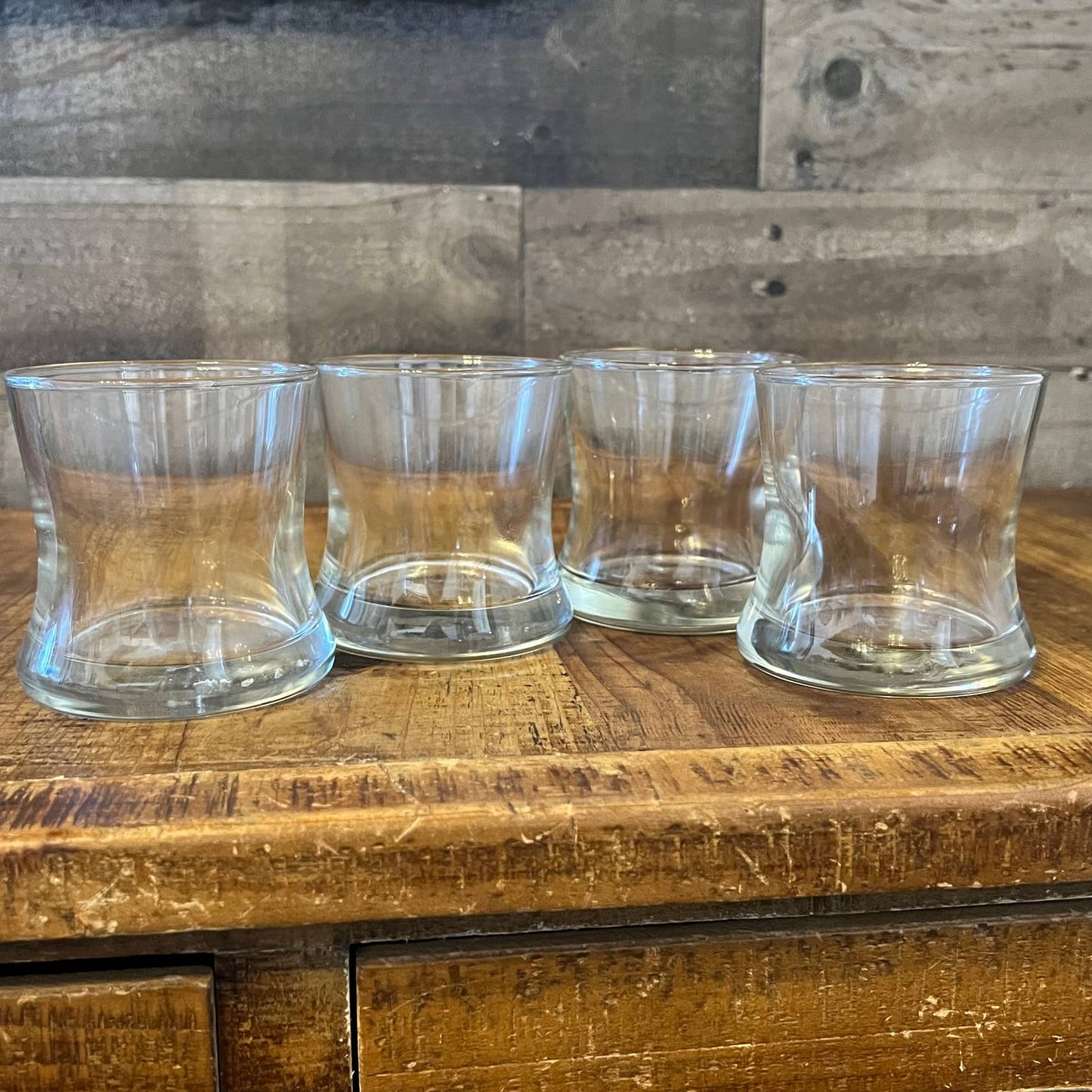 Vintage set of 4 Libbey rocks glasses
