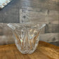 Lenox crystal Island Breeze pattern oval scallop rim bowl