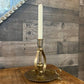 Vintage brass swinging candlestick holder - chamberstick