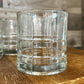 Vintage set of 8 anchor hocking tartan Manchester rocks glasses - rocks glasses - old fashioned glasses - short glasses - MCM glasses