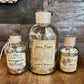 Trio of Christmas apothecary bottles - set of 3