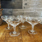 Vintage crystal coupes - set of 7