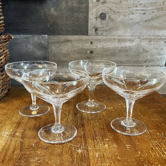 Vintage crystal coupes - set of 7