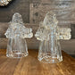 Vintage crystal Santa Clause candlestick holder - 2