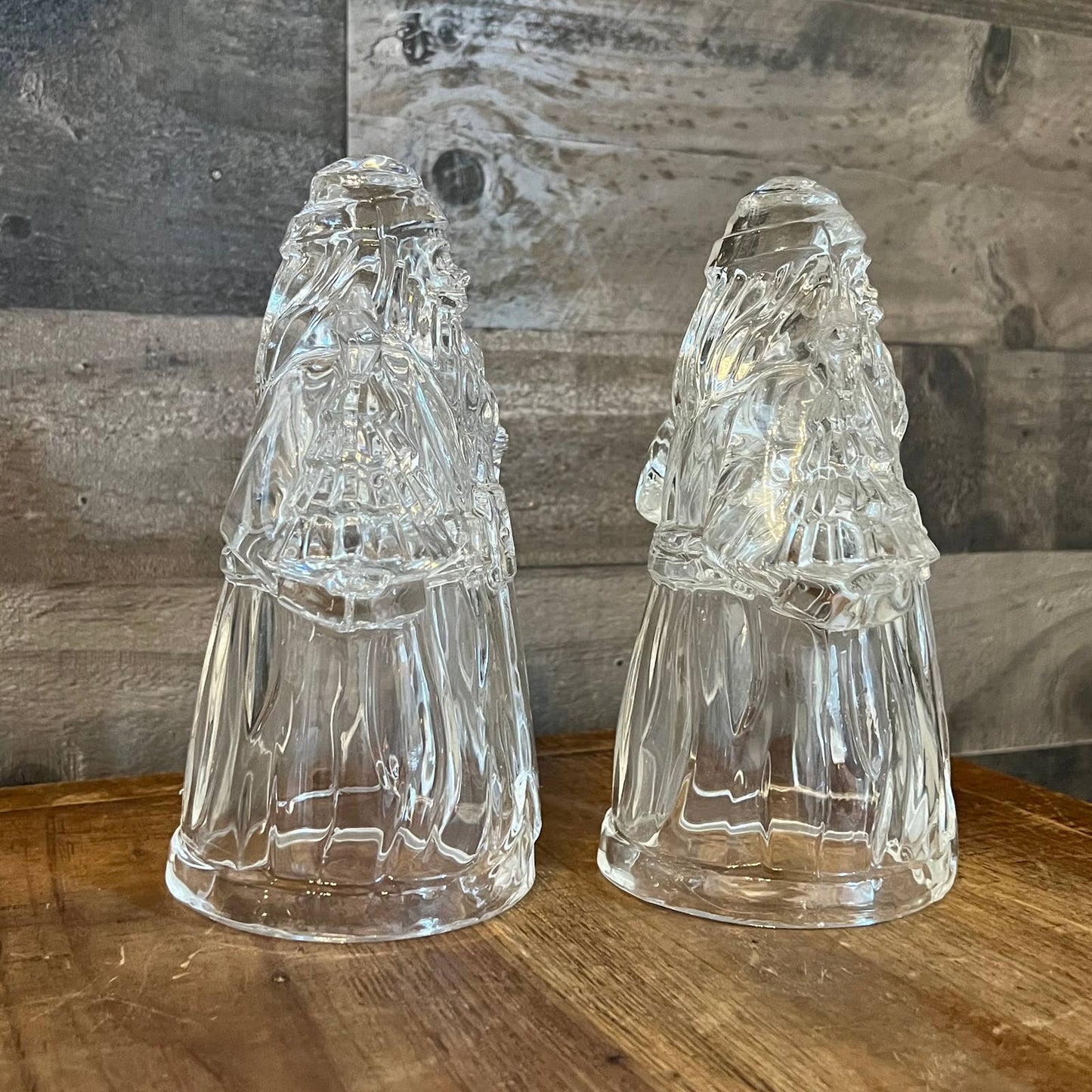 Vintage crystal Santa Clause candlestick holder - 2