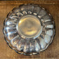 Reed & Barton vintage silverplated round scalloped tray - stamped Holiday 109