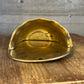 Vintage brass wall planter