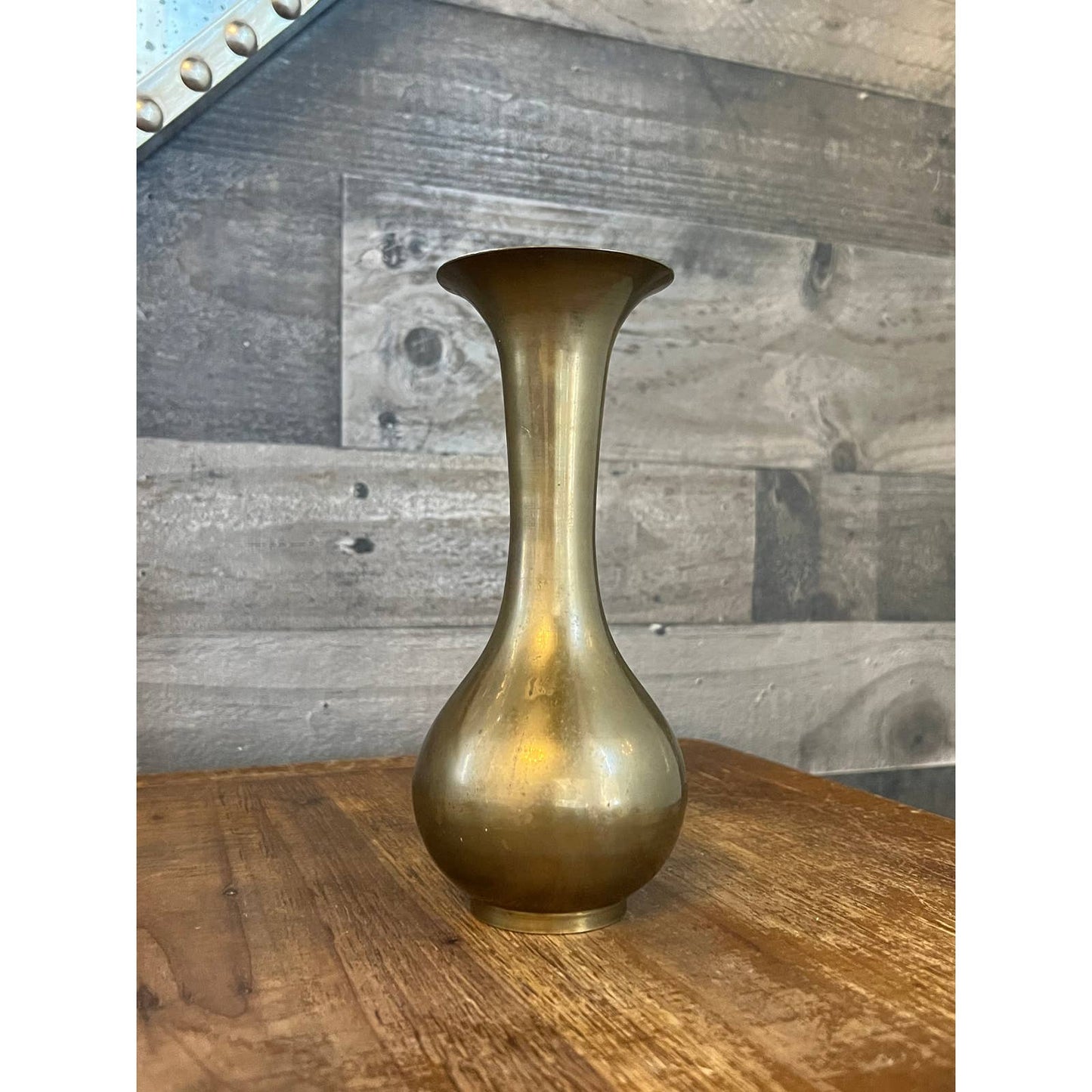 Vintage brass bud vase - made in India