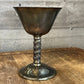 Vintage silver plated grapevine stem goblet