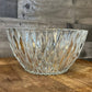 Vintage large diamond point glass bowl