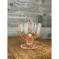 Vintage art deco pink depression glass open sugar bowl