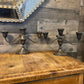 Vintage Gorham Silverplate YC3000 candelabra 3 light candlestick holder - pair