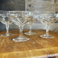 Vintage crystal coupes - set of 7