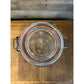 Large Vintage Clear Glass Typography Cereal Jar - Triomphe 3L Cereal Jar