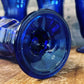 Cobalt blue Anchor Hocking 8-sided tall glass tumblers